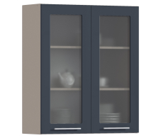 Эстель, Эстель шкаф навесной со стеклом 2 дв 80х92 см