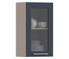 Эстель, Эстель шкаф навесной со стеклом 1 дв 40х72 см