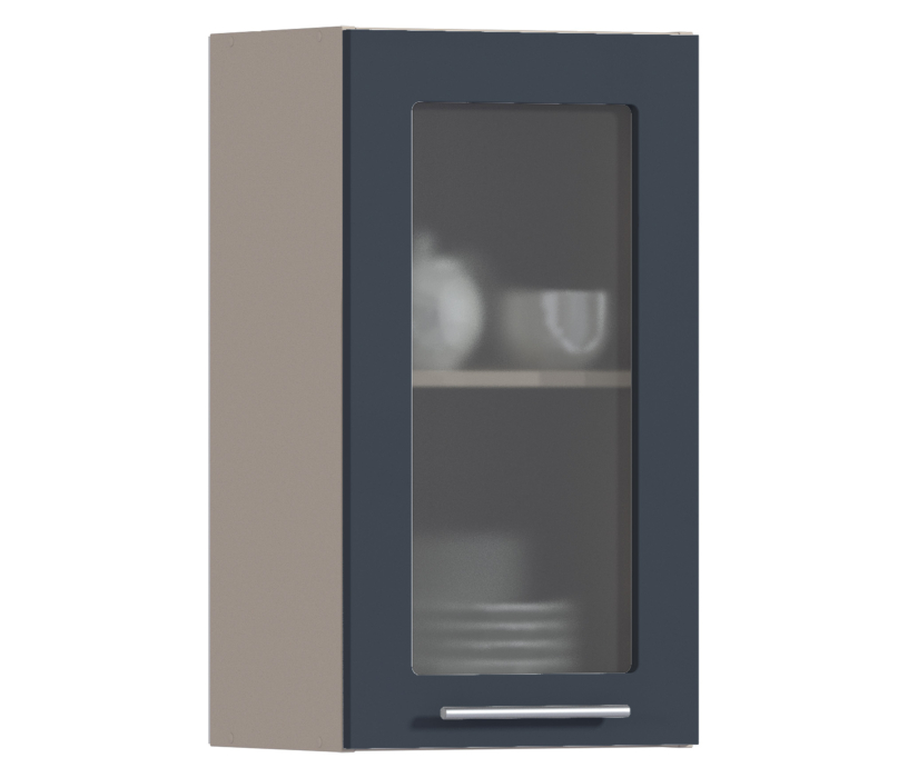 Эстель, Эстель шкаф навесной со стеклом 1 дв 40х72 см