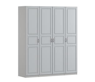 Шкаф четырехдверный Макс 2000 мм, вариант №2 (ЛДСП/МДФ)